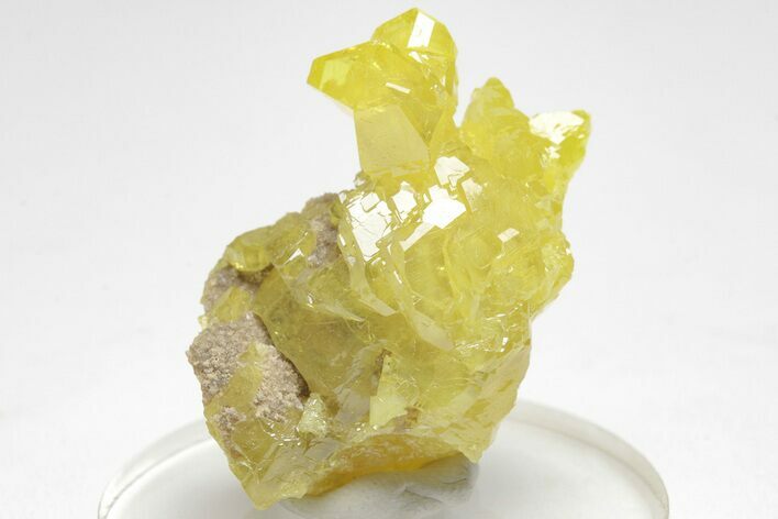 Striking Sulfur Crystal Cluster - Italy #207686